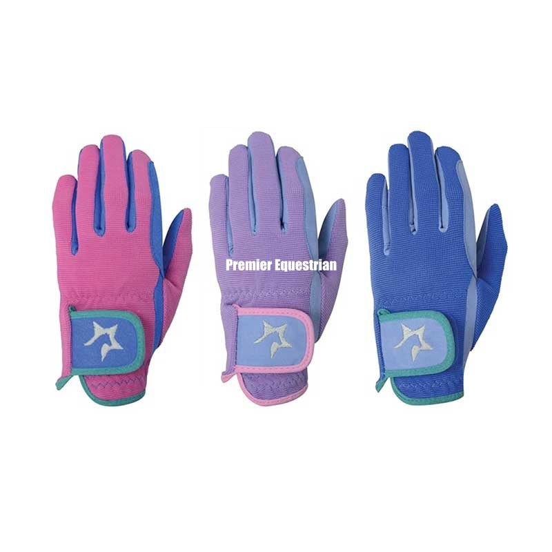 Hy Zeddy Three Tone Riding Gloves