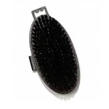 Equerry Leather Backed Body Brush Black Natural Bristle (LBM)