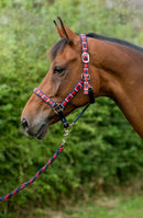 Hy Equestrian Woven Polo Head Collar and Lead Rope