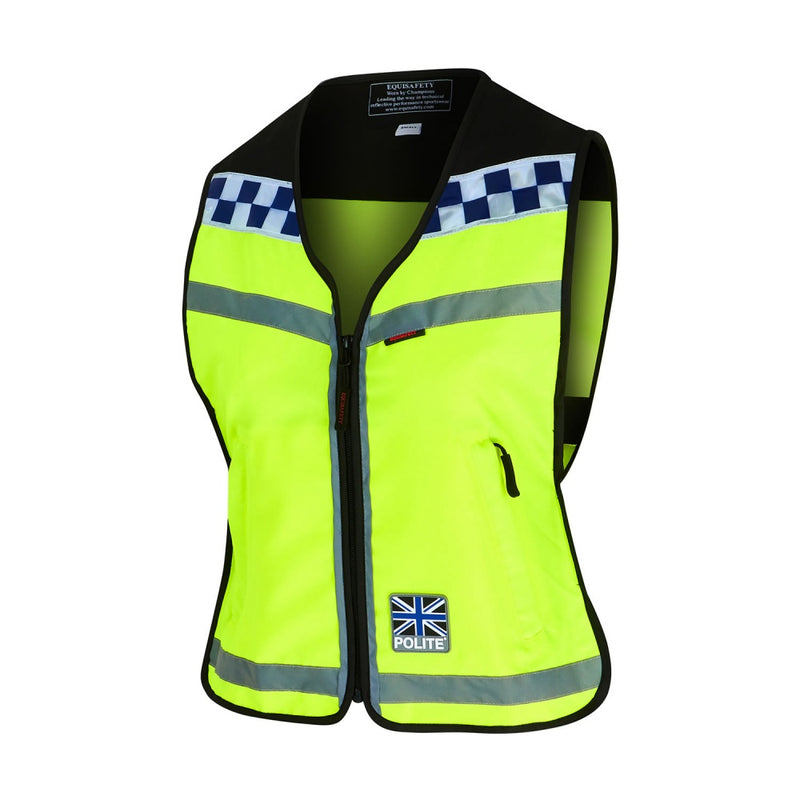 Equisafety Polite Reflective Waistcoat - Please Slow Down
