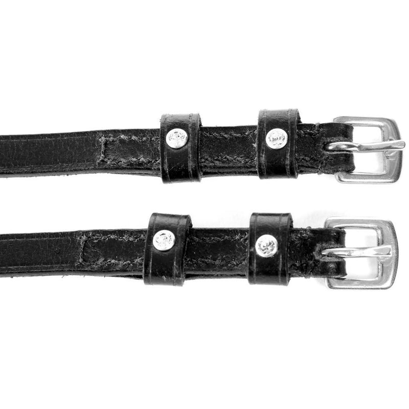 Hy Leather Spur Straps with 2 Diamante Studs