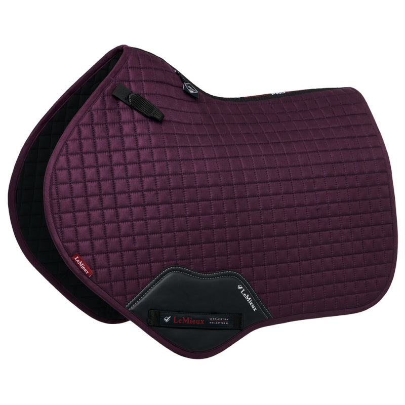 LeMieux ProSport Suede Close Contact Square - Fig - LAST ONE