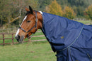 Mark Todd Lightweight Turnout Neck Cover - Navy/Beige