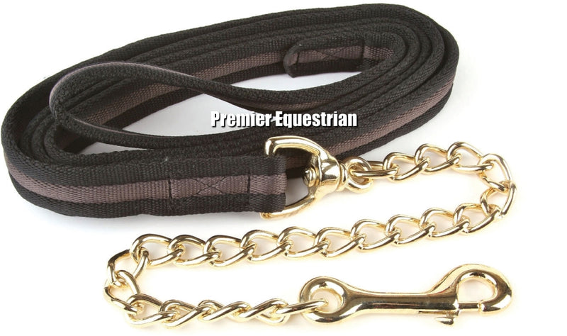 Hy Soft Webbing Lead Rein with Chain