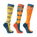 Hy Equestrian Born to be Wild Socks - pack of 3