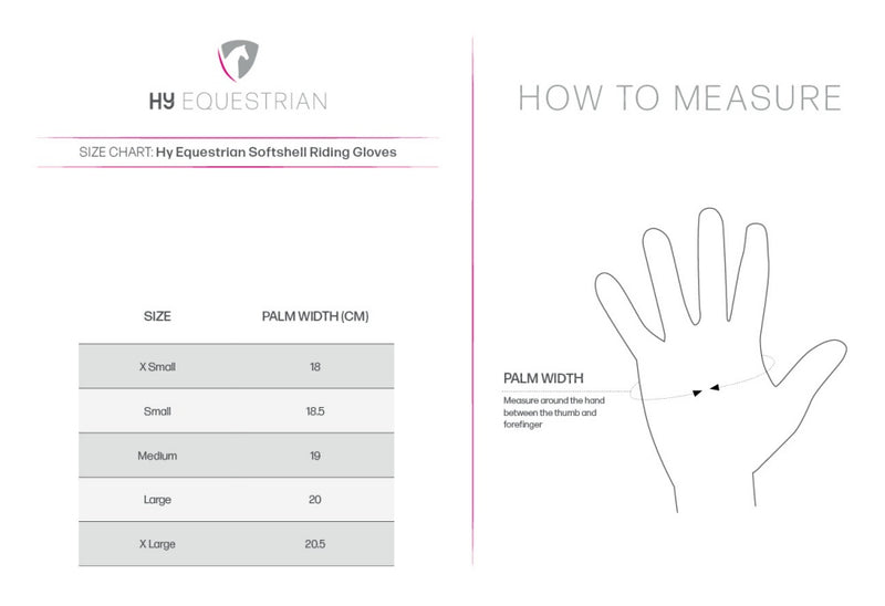 Hy Equestrian Softshell Riding Gloves