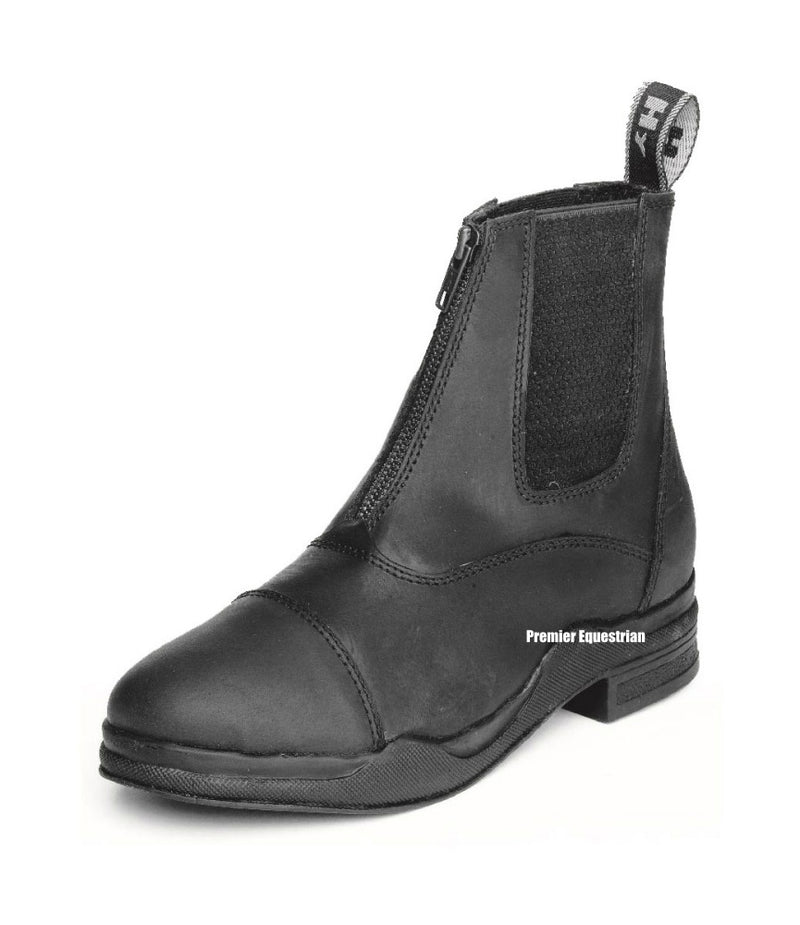 HyFOOTWEAR Wax Leather Zip Jodhpur Boot