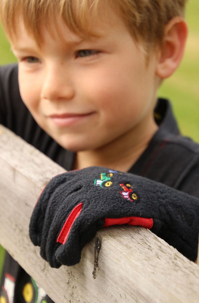 Hy Tractor Collection Fleece Gloves by Little Knight