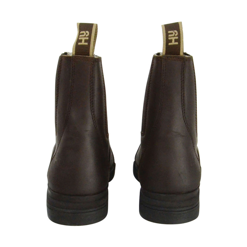Hy Equestrian Fleece Lined Wax Leather Zip Jodhpur Boots