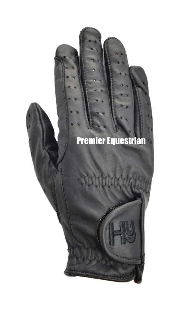 Hy Equestrian Leather Riding Gloves