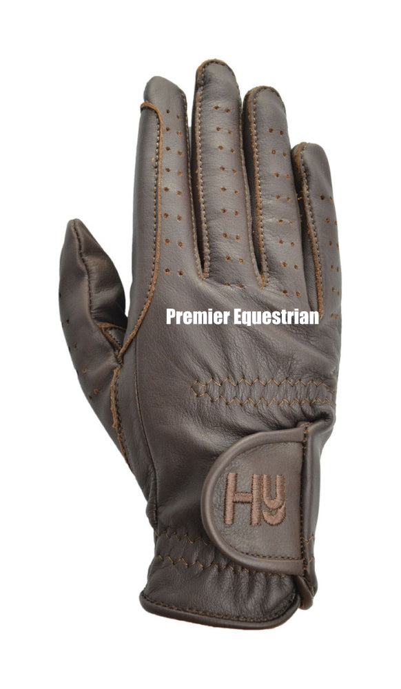 Hy Equestrian Leather Riding Gloves