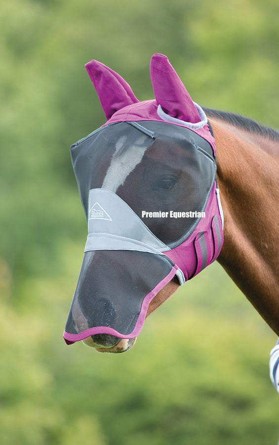 Shires Deluxe Fly Mask with Ears & Nose SAVE £5