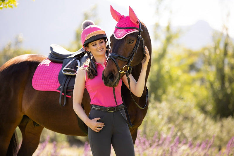 LeMieux Classic Fly Hood - Watermelon - LAST ONE!