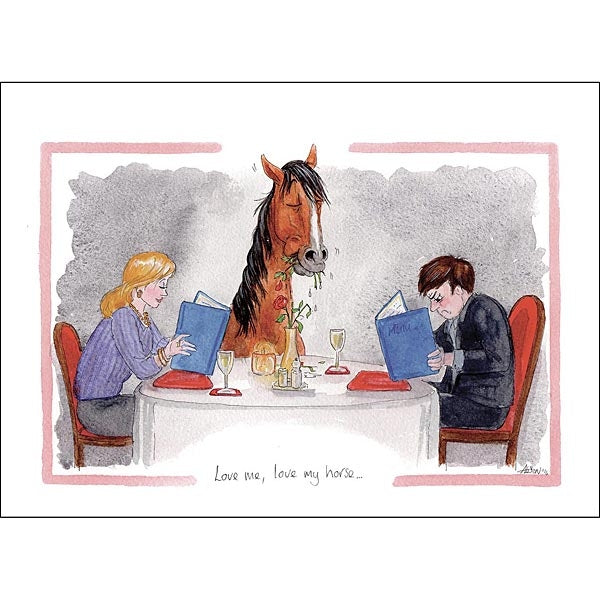 Cartoon Horse Cards - Pack of 6