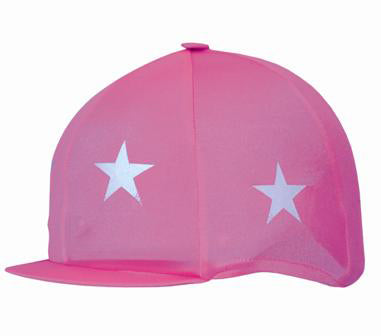 Fluorescent Lycra Hat Cover with Reflective Stars