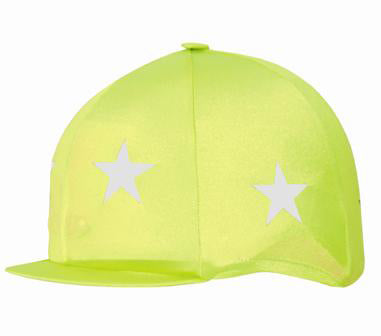 Fluorescent Lycra Hat Cover with Reflective Stars