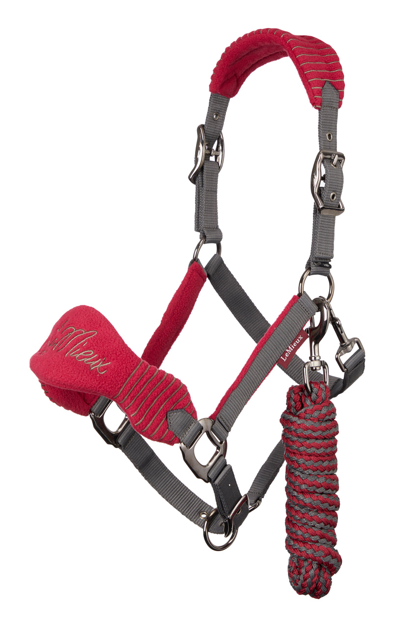 LeMieux Vogue Fleece Headcollar with Leadrope