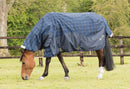 Mark Todd Lightweight Turnout Neck Cover - Navy/Beige