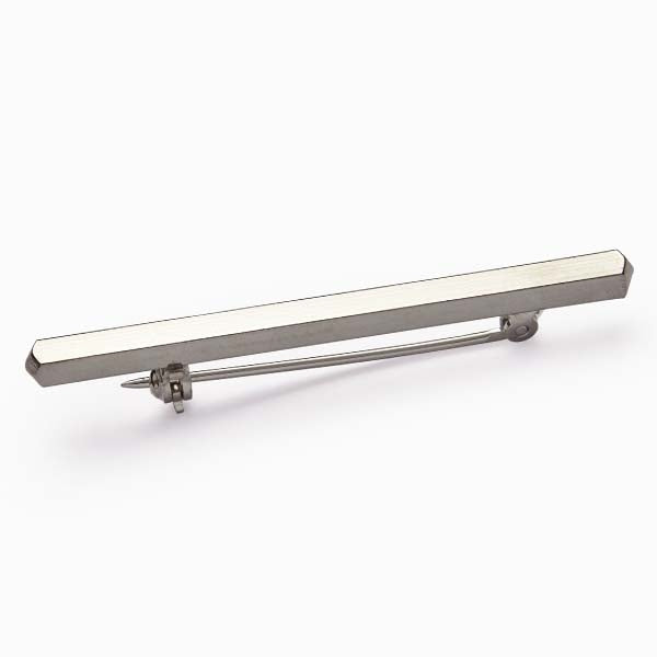 Plain Bar Stock Pin - Silver